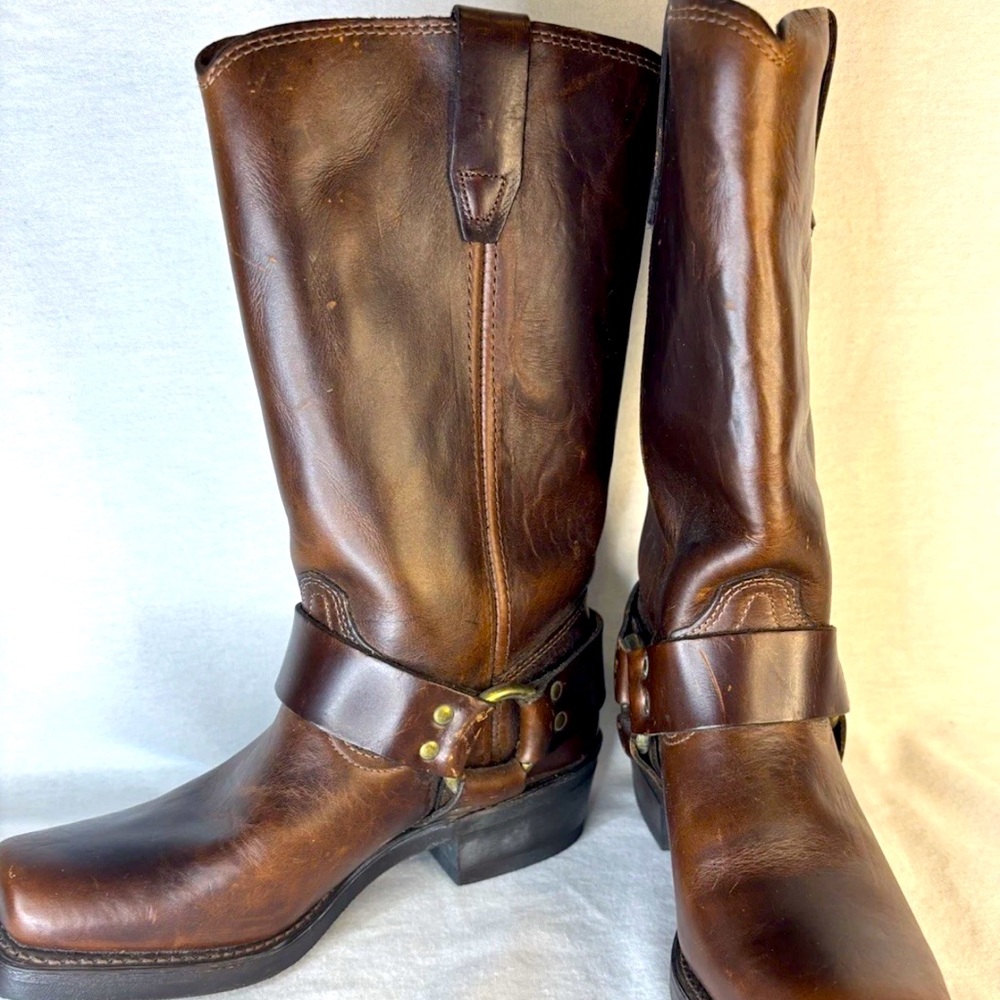 Durango Vulcan Women’s Western Vintage Boot Square Toe Light Brown Size 6 1/2 M